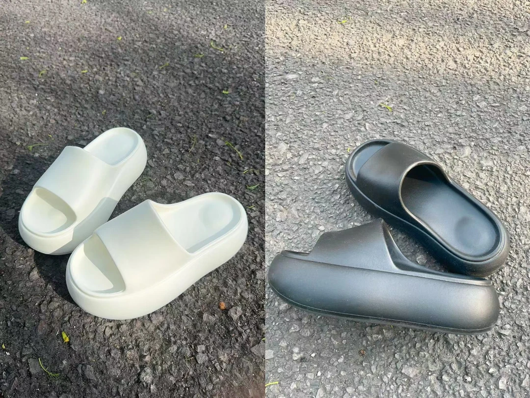 LIN-【踩屎感】厚底6cm面包拖鞋