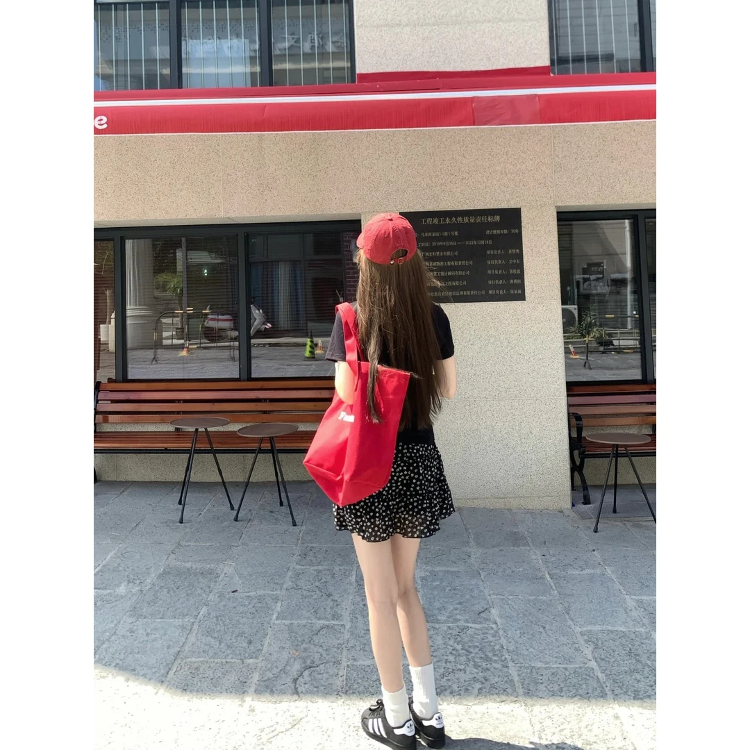 新款韩版T恤短袖INS风高腰常规印花时尚短款圆领修身型百搭ins