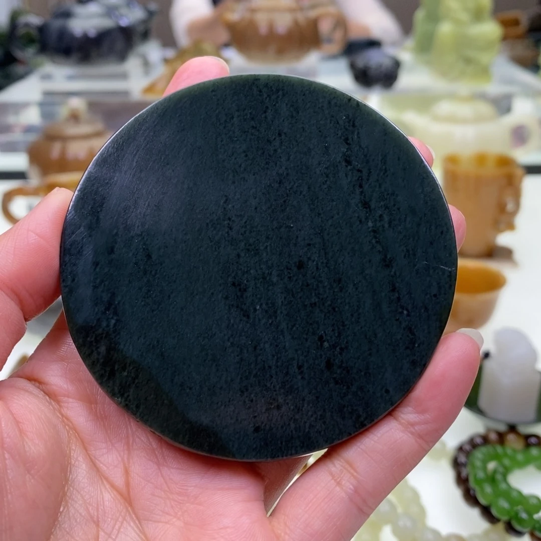 和田玉杯垫未镶嵌