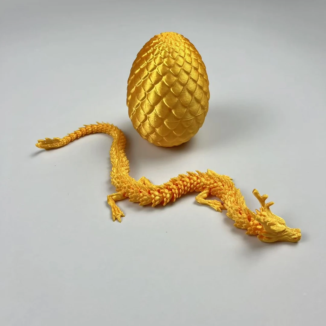 六一儿童节礼物 3d打印玩具龙 男孩玩具 关节灵活 龙蛋可打开