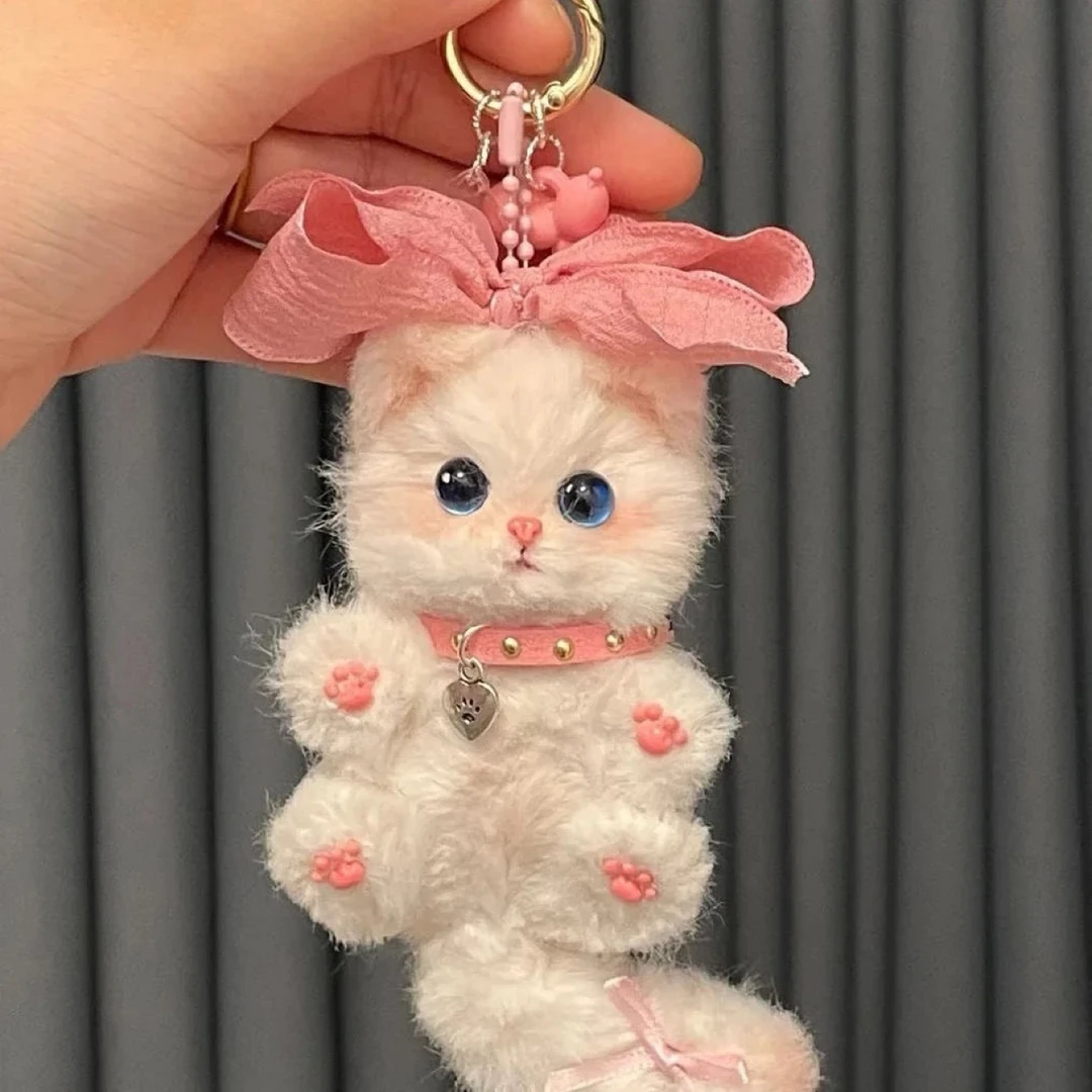 扭扭棒小猫DIY材料包简约风可爱毛绒玩具送女生生日礼物包包挂件