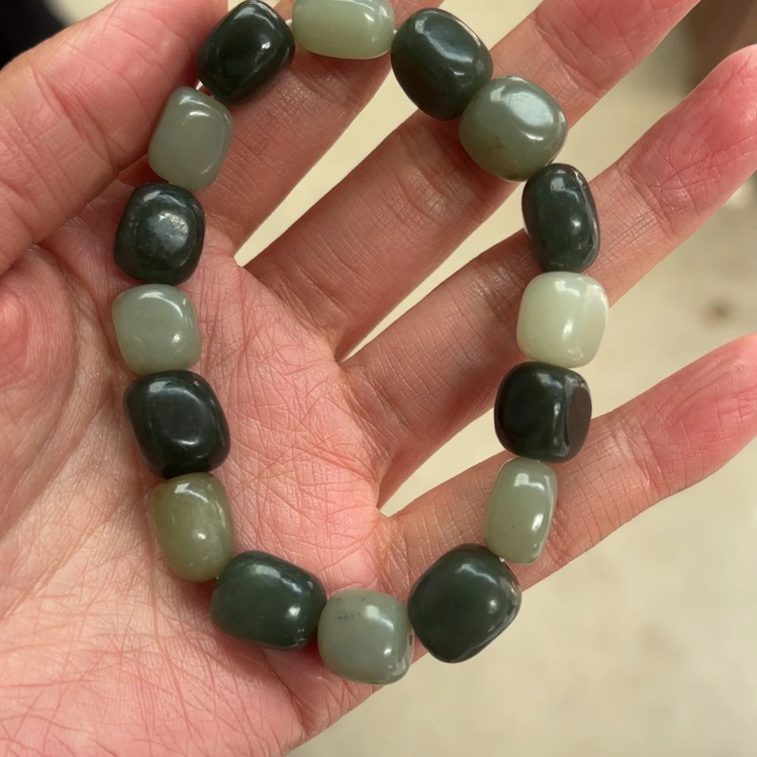 和田玉未镶嵌手链