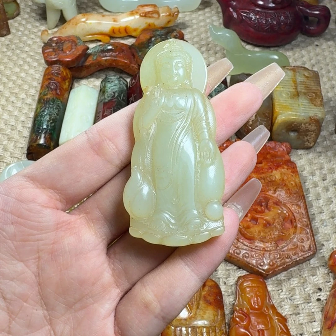 吊坠白玉菩提挂件