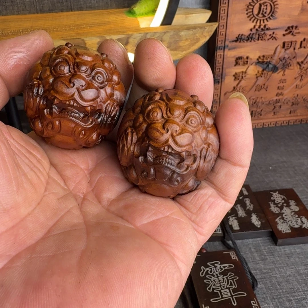 枣木雷击枣木雕刻珠子