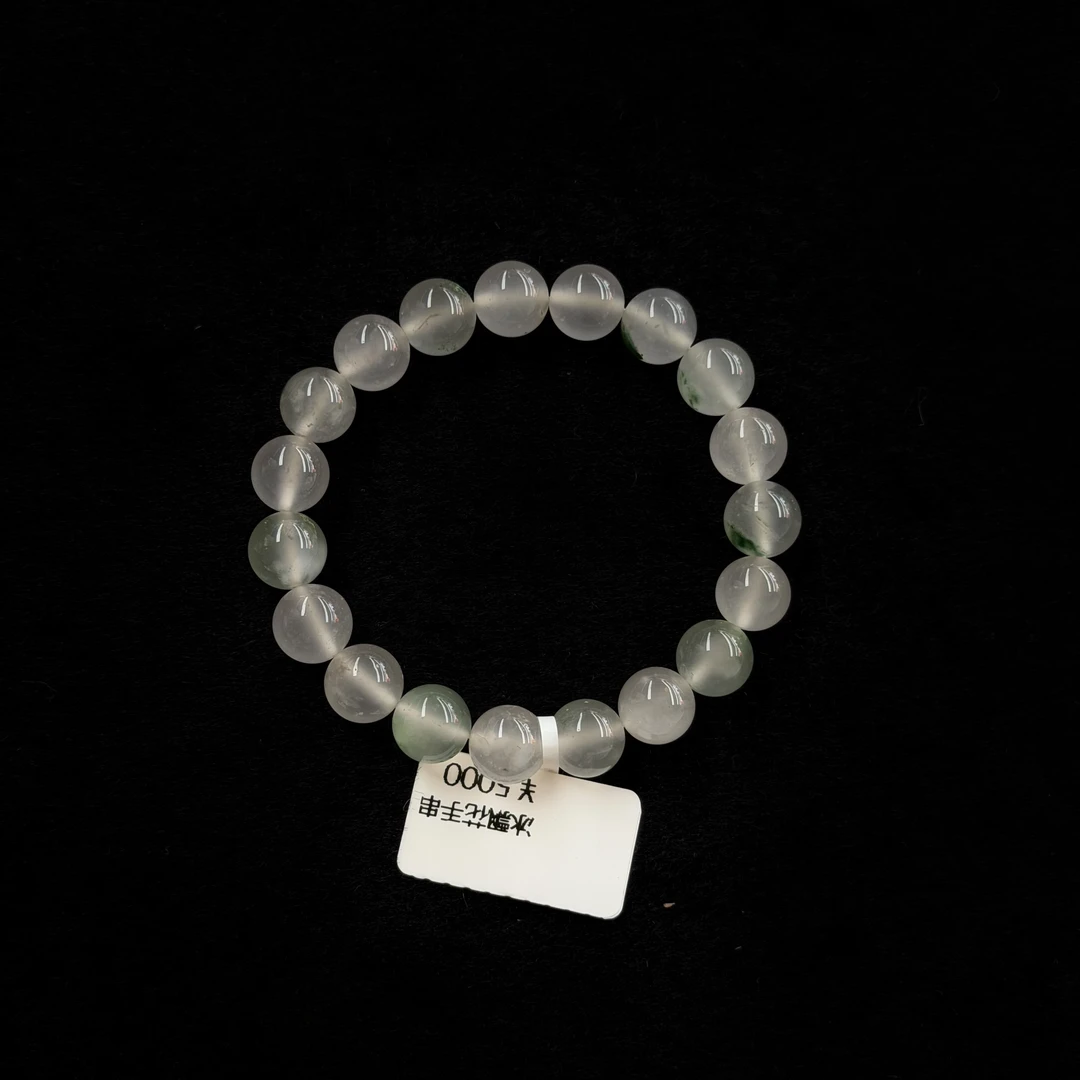 【种水王】高冰飘花手串10mm非洲翠（有天然性 介意勿拍）
