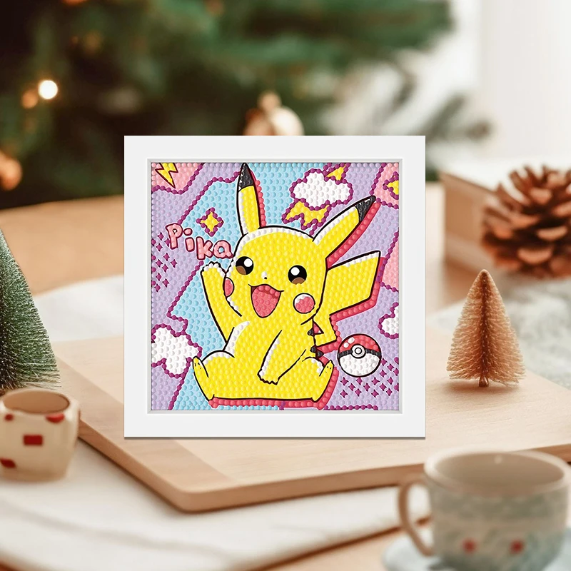 钻石画2025新款儿童创意手工画皮卡丘钻石绣钻石绣贴画