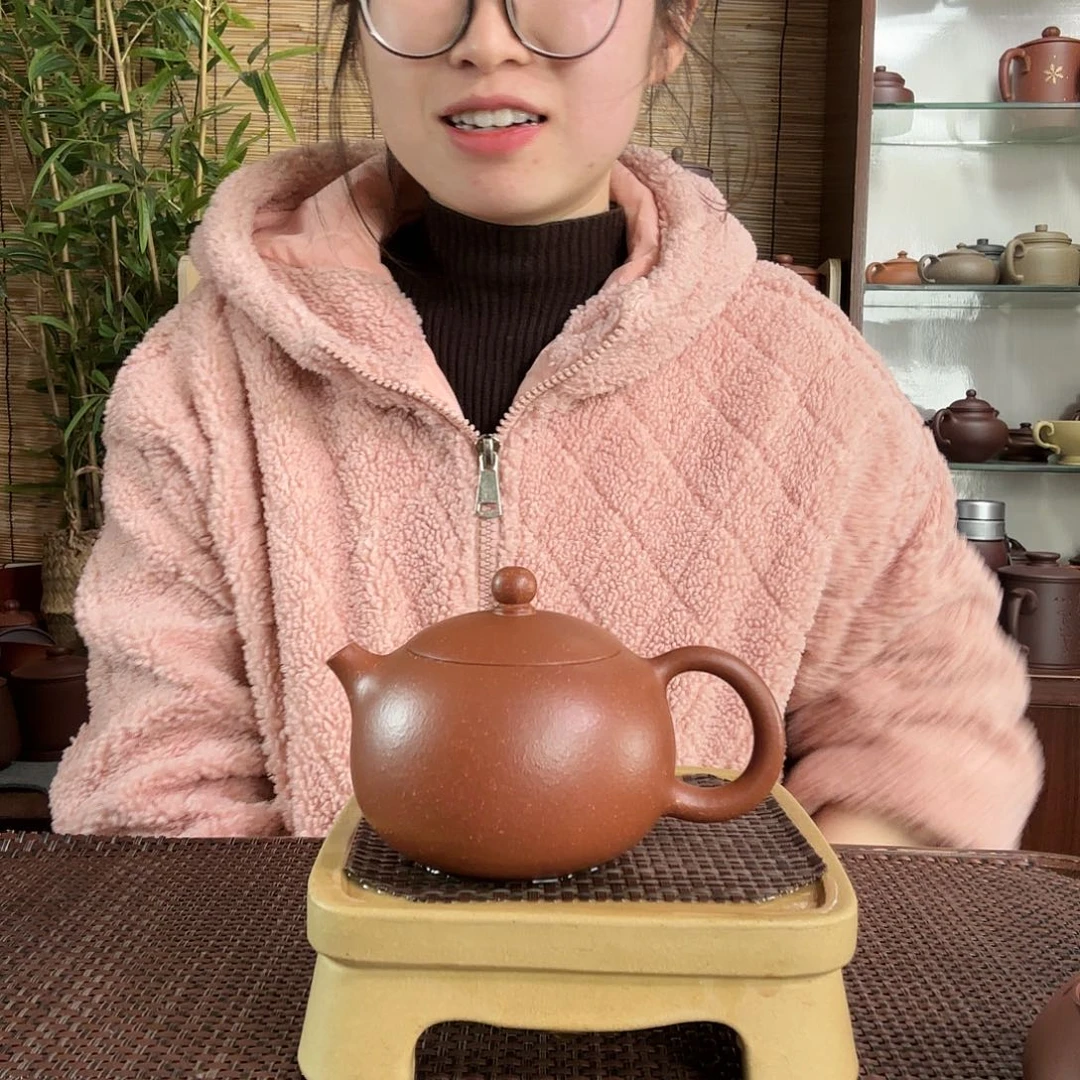 紫砂茶杯红降坡西施壶180CC左右没礼盒