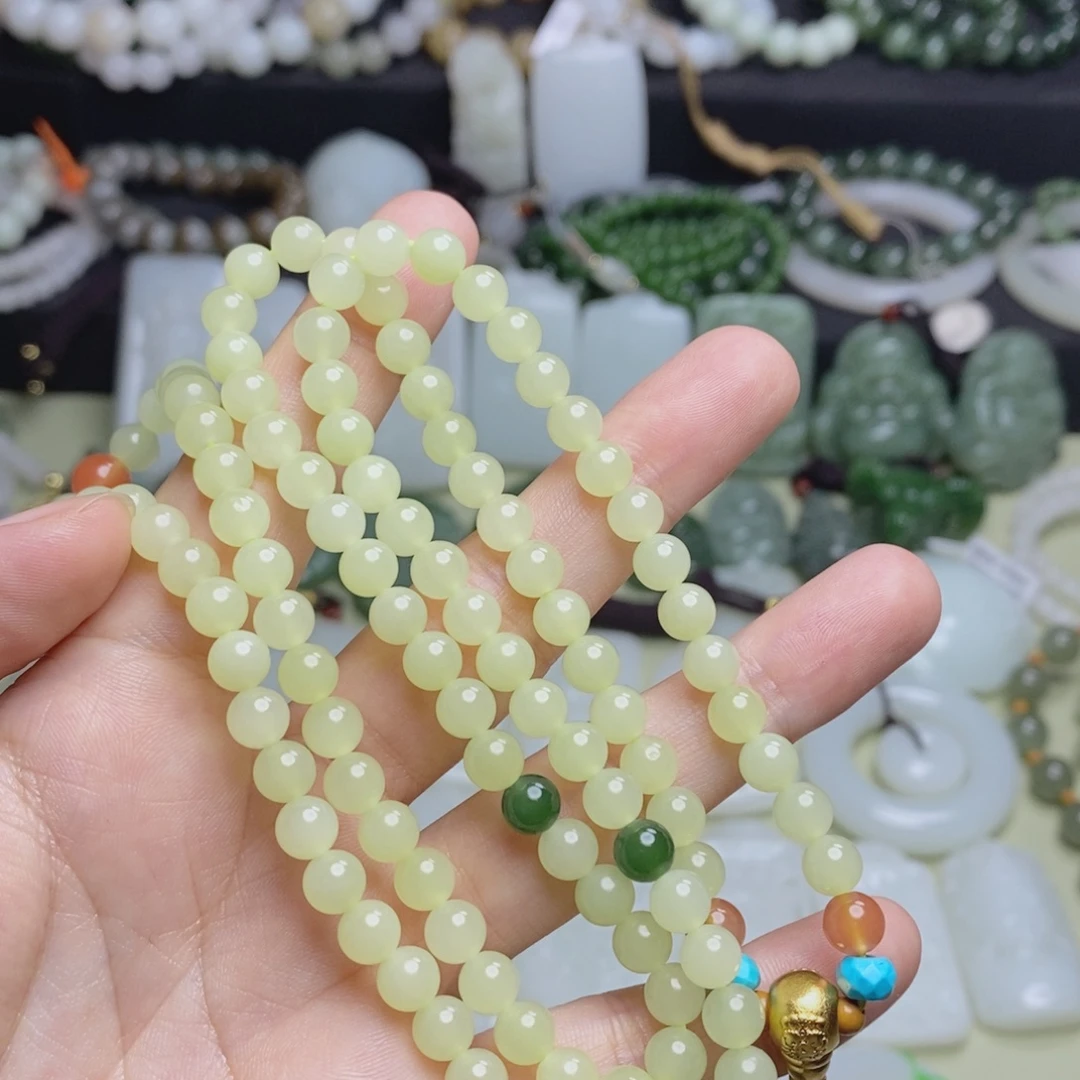 和田玉（黄玉）未镶嵌手链