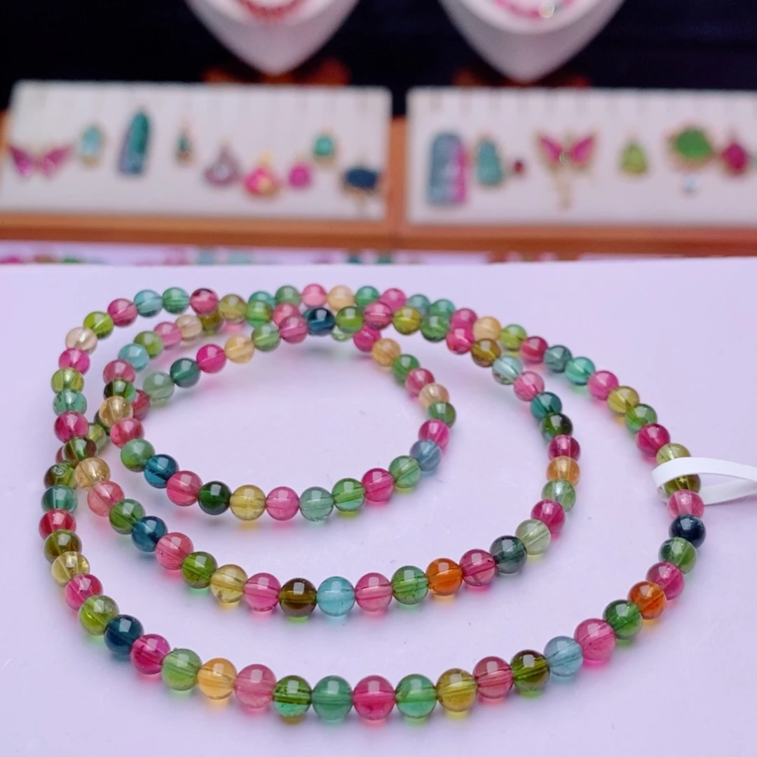 碧玺未镶嵌手链碧玺