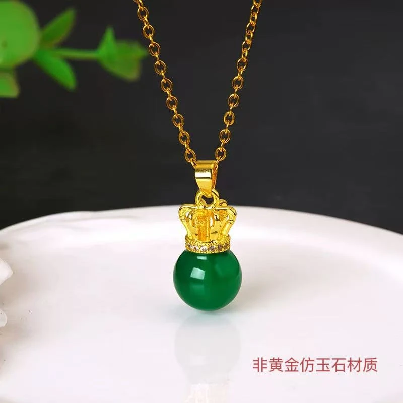 合金合成锆石吊坠 时尚锁骨链女款百搭