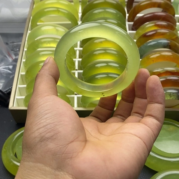 蛇纹石玉合金手镯60