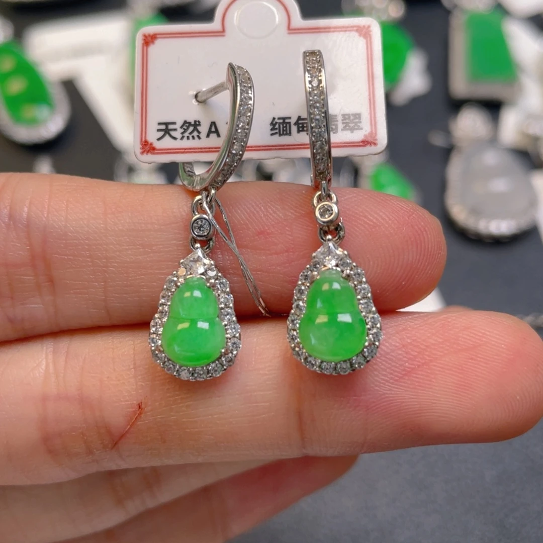 翡翠银S925镶嵌颈饰