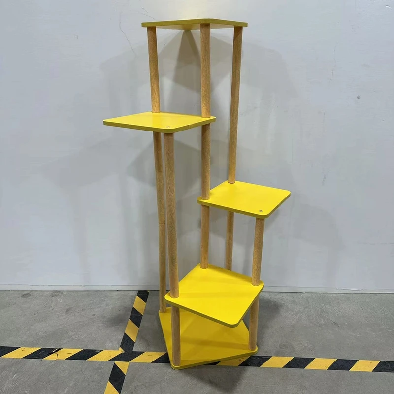 不规则黄色花架子室内家用落地式