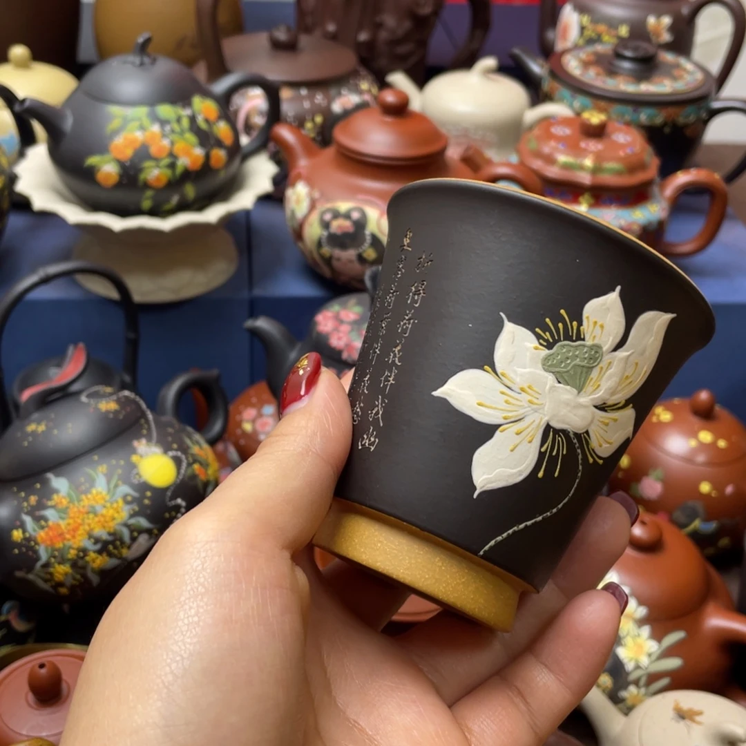 紫砂茶杯紫砂主人杯130cc