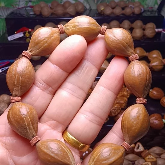 手串/手链橄榄核橄榄核手串三花铁核蒜头料1.8