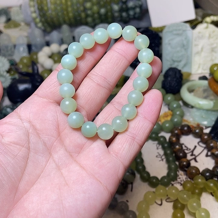 蛇纹石玉未镶嵌手链