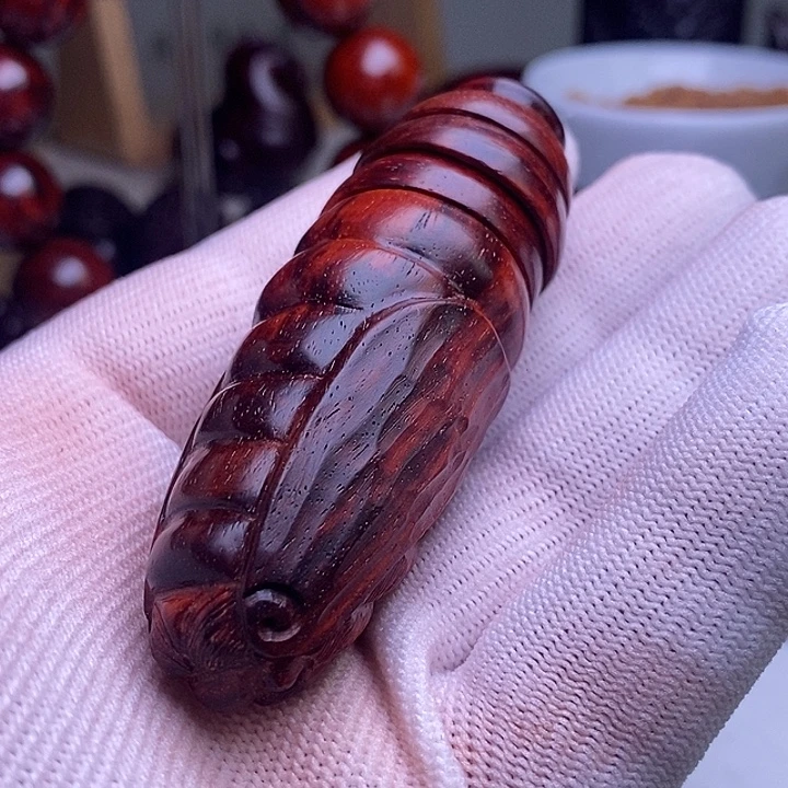 檀香紫檀（小叶紫檀）手串/手链大蚕蛹