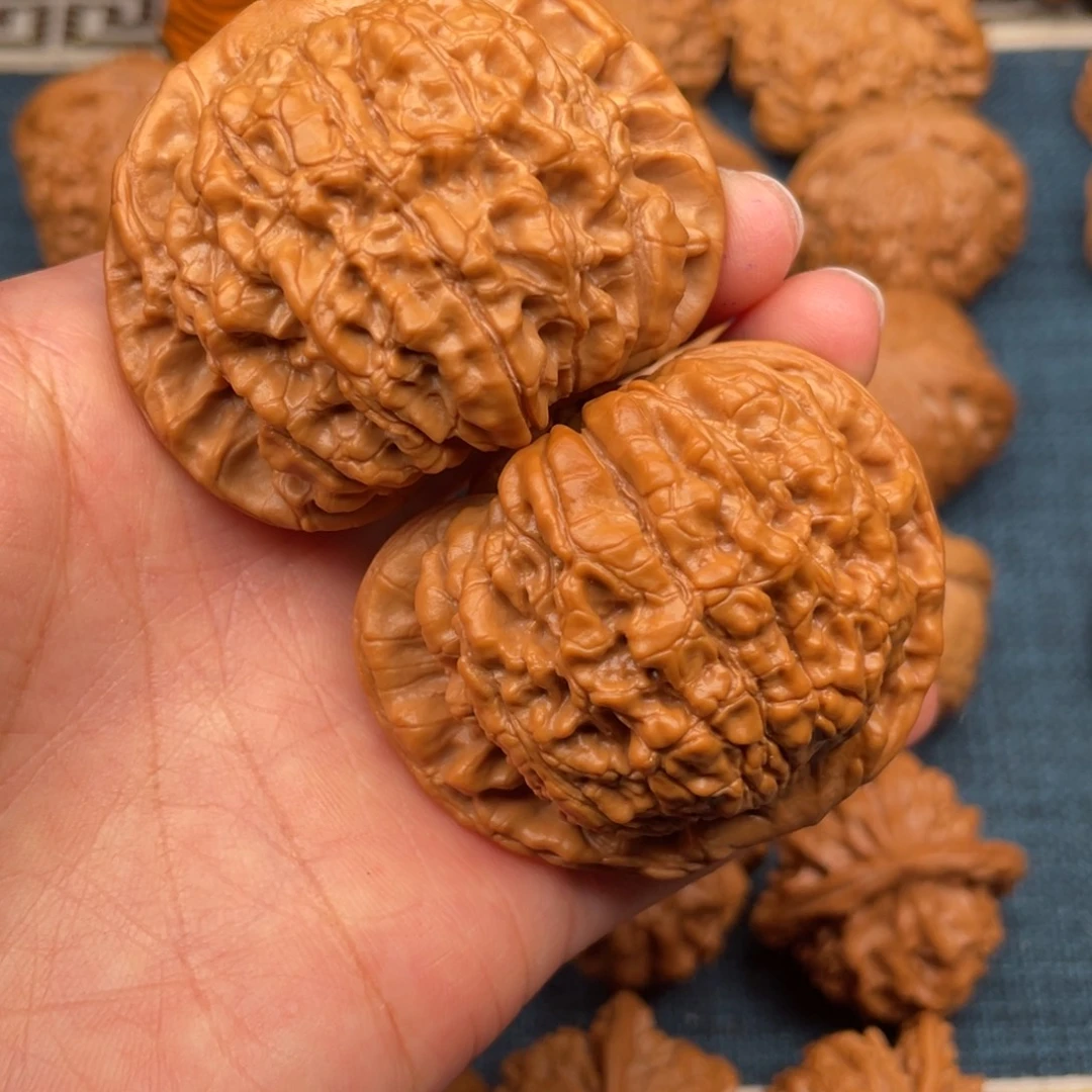 文玩核桃把件53全品毕业官帽