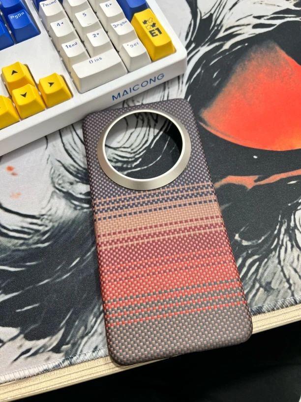 95新  瑕疵凯夫拉 日落余晖 mate70pro 磁吸 33
