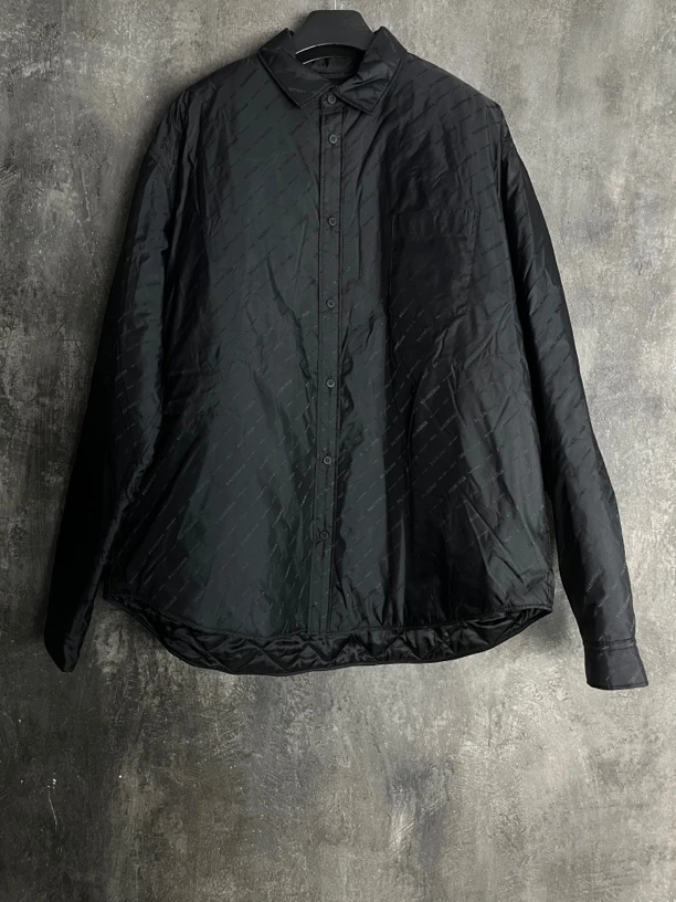 全新未使用 Balenciaga/巴黎世家 46码*2/弹幕满印薄款棉服/01793