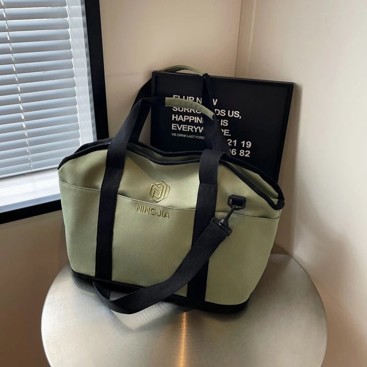 短途出差手提旅行包行李袋大容量单肩斜挎包轻便待产收纳包健身包