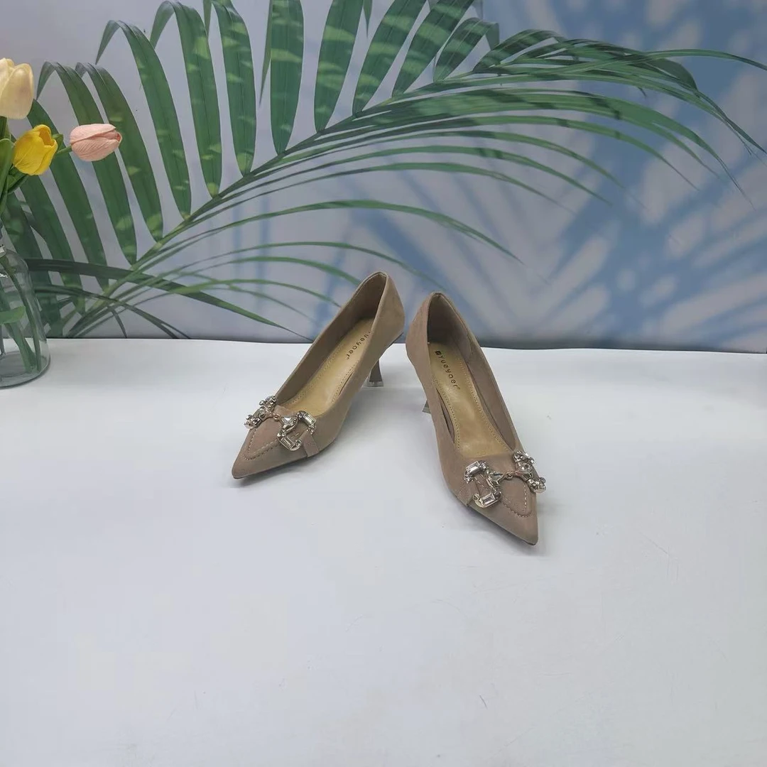 小强家女鞋 芽儿家新款百搭女高跟（Y274-15-2）（W33CYH1240123）