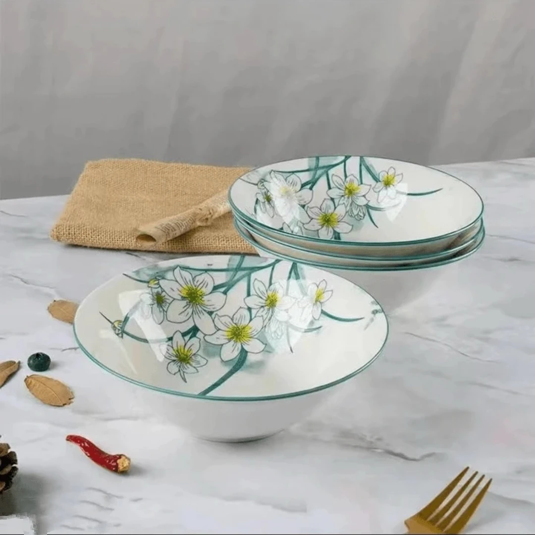 水仙花6英寸斗碗6只装  破损补发