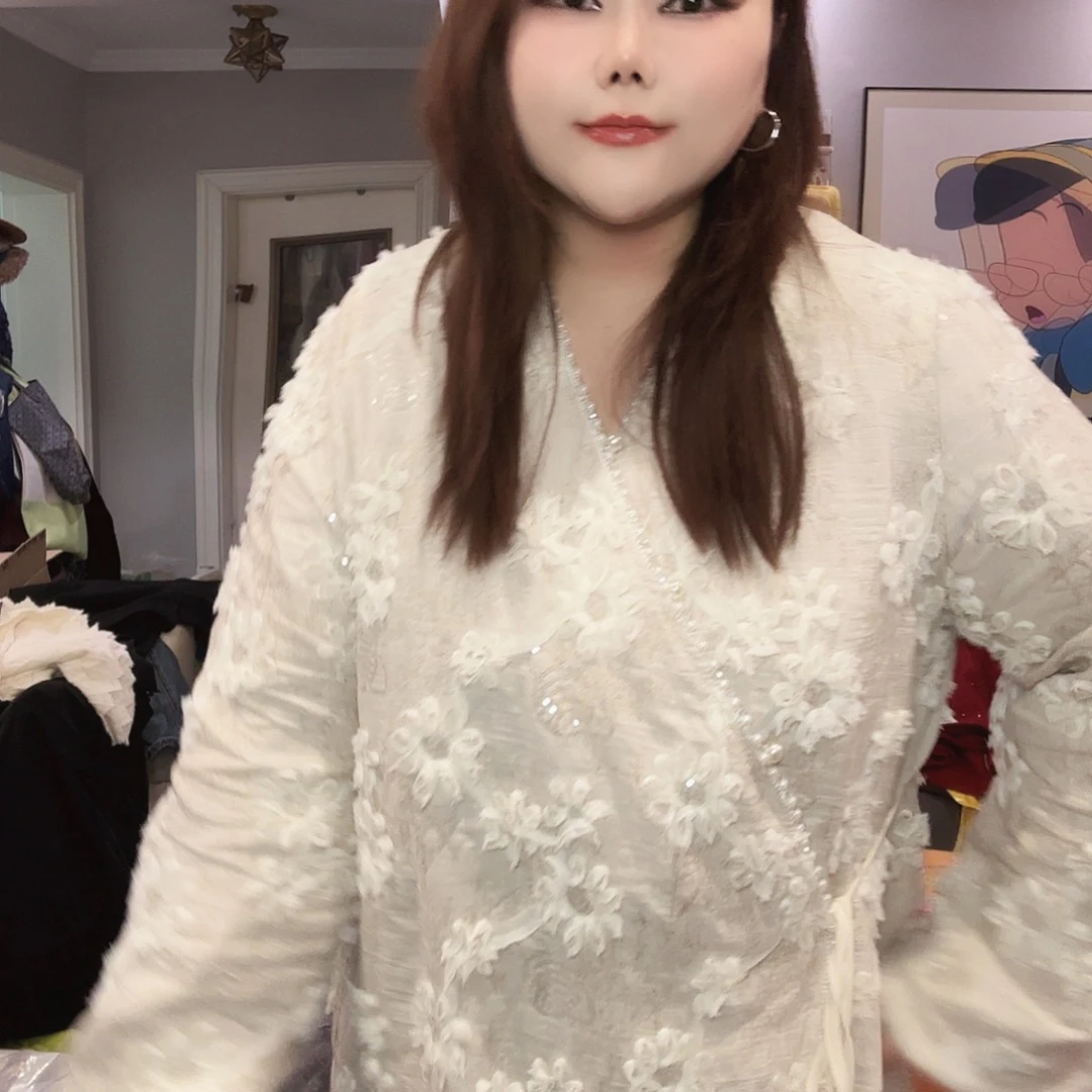 新年战衣麻棉纱重工开衫