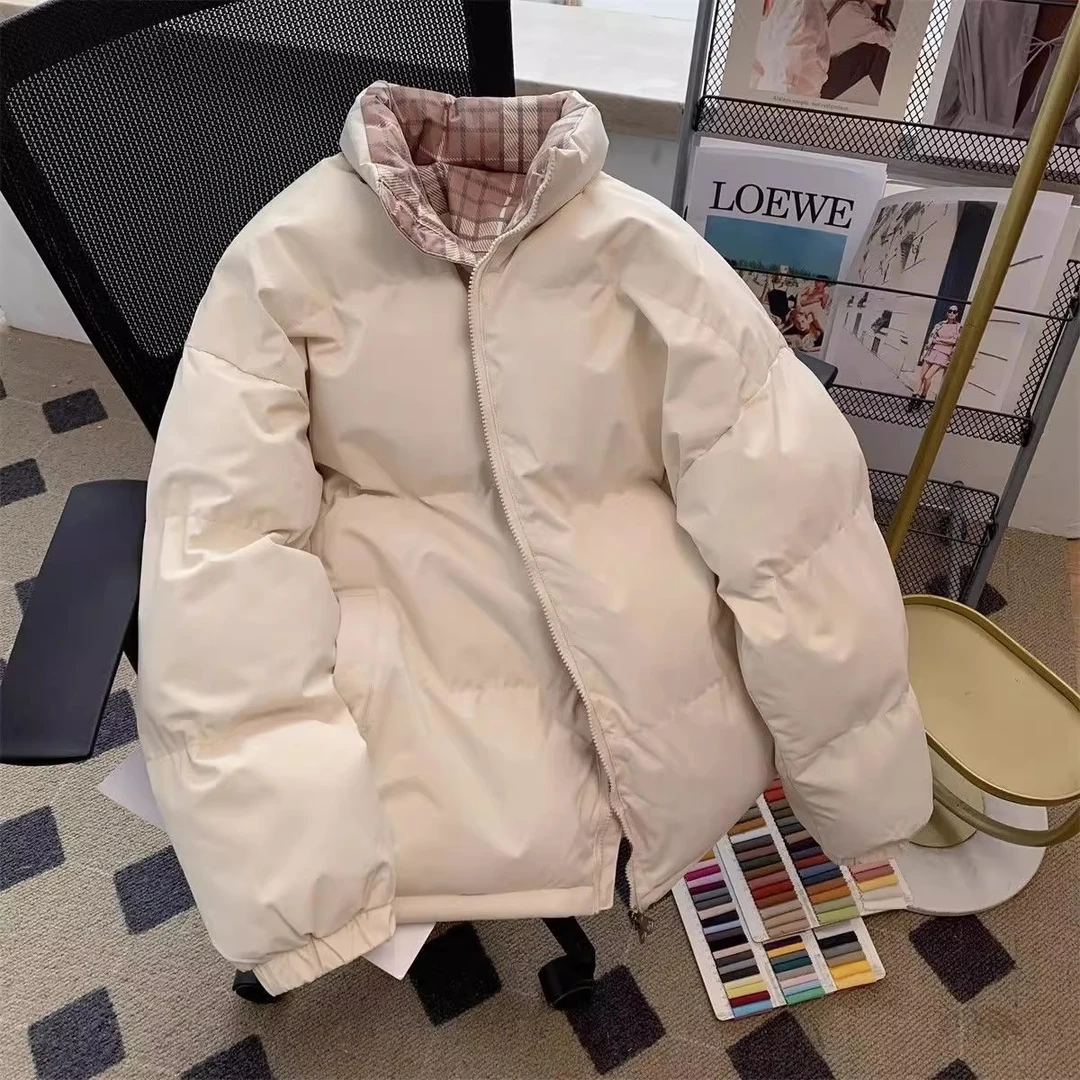 冬季加大码胖妹妹羽绒棉服女时尚新款立领设计保暖棉衣百搭款666