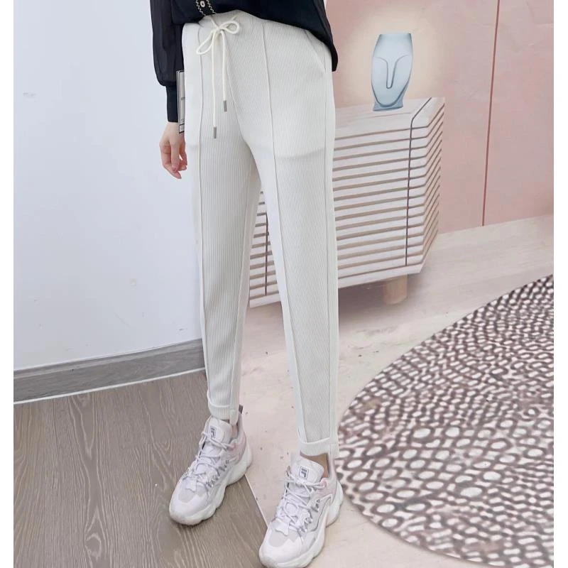 203清E6专柜撤柜春秋时尚气质通勤高腰休闲显瘦萝卜裤九分裤