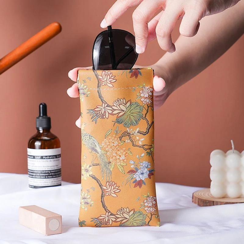 原创眼镜袋墨镜太阳镜眼镜收纳盒抗压便携自动闭合防尘眼镜收纳包