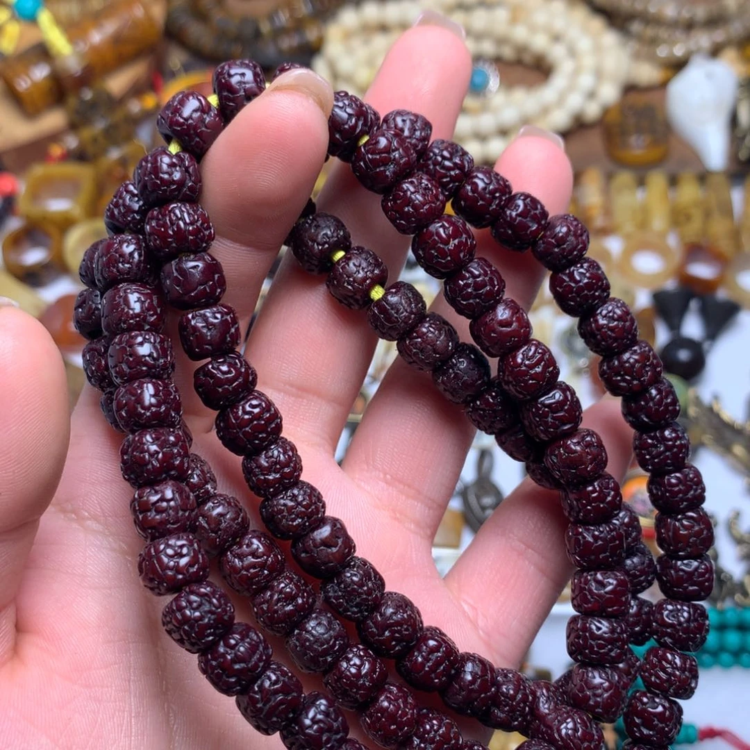 橄榄核手串/手链喜马拉雅艺术品