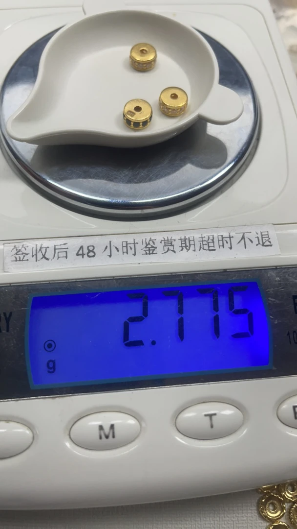 足金999配饰隔片