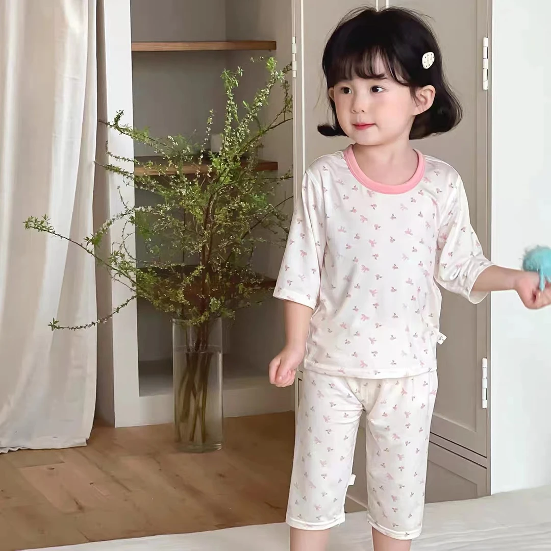 女孩小清新碎花家居服931