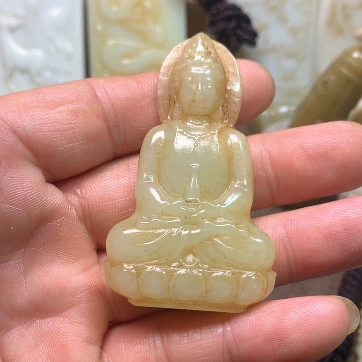 和田玉挂件未镶嵌闲**鹤