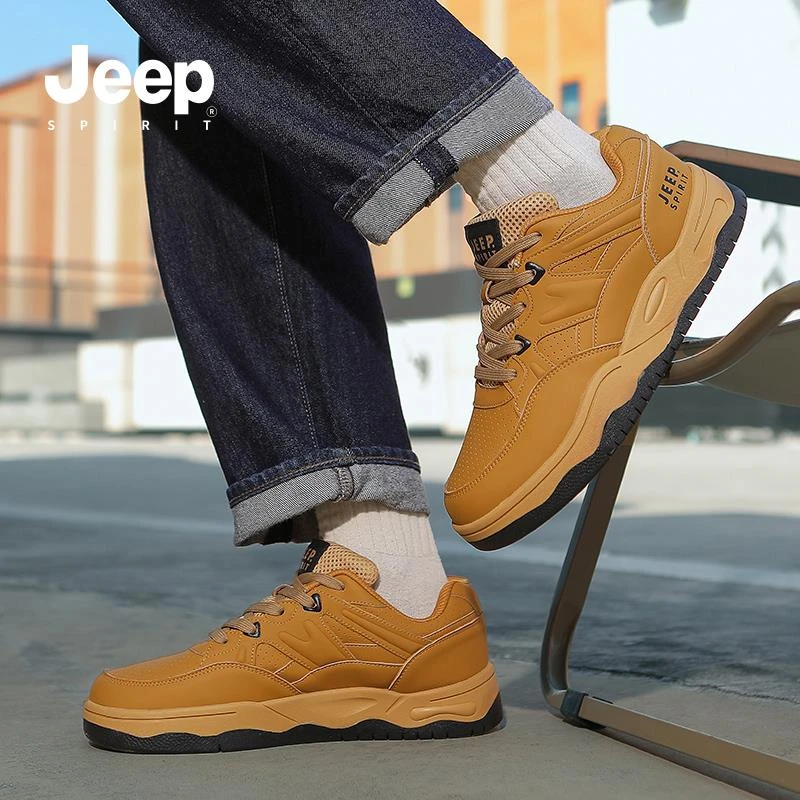 JEEPSPIRIT2025新款春季板鞋休闲板鞋休闲鞋百搭防滑透气潮流学生