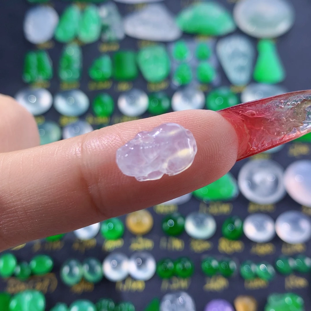 翡翠颈饰未镶嵌纯天然缅甸翡翠A货