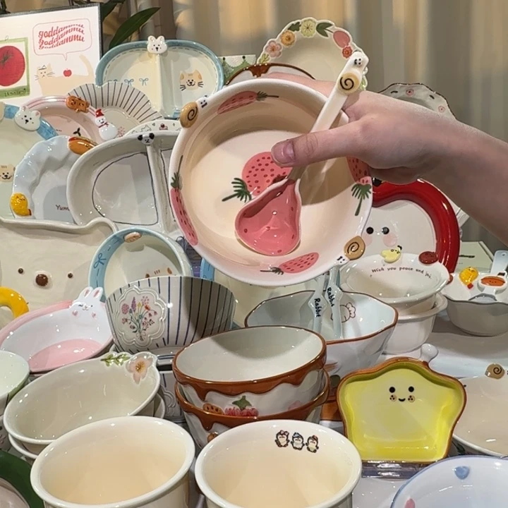 陶瓷5.5英寸带勺2件套