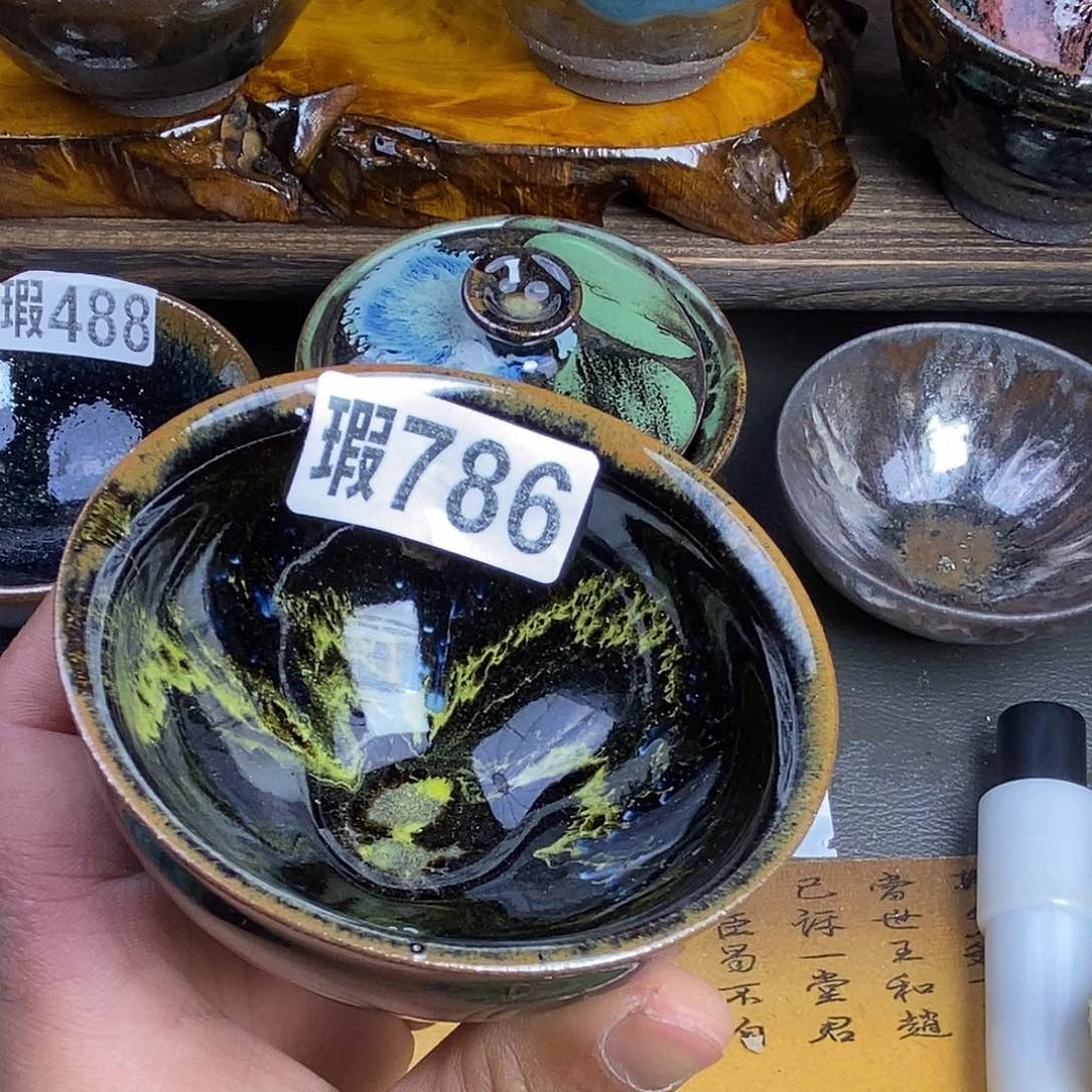 茶盏微瑕建盏主人杯子