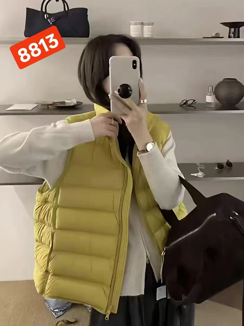 8813 女士新款时尚排骨马甲 F80