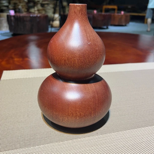 实木葫芦茶空间居家会客厅茶桌花瓶摆件