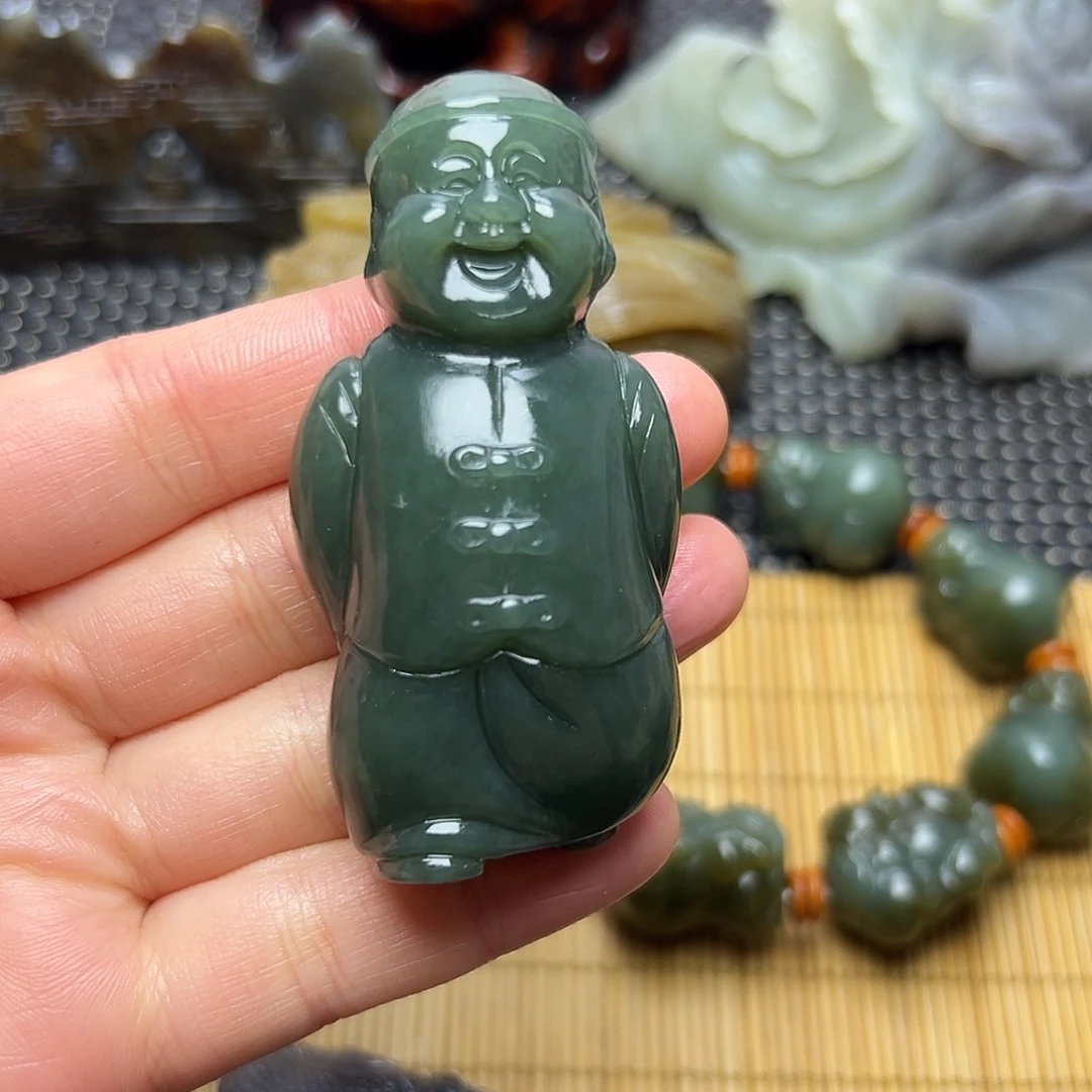 和田玉未镶嵌挂件