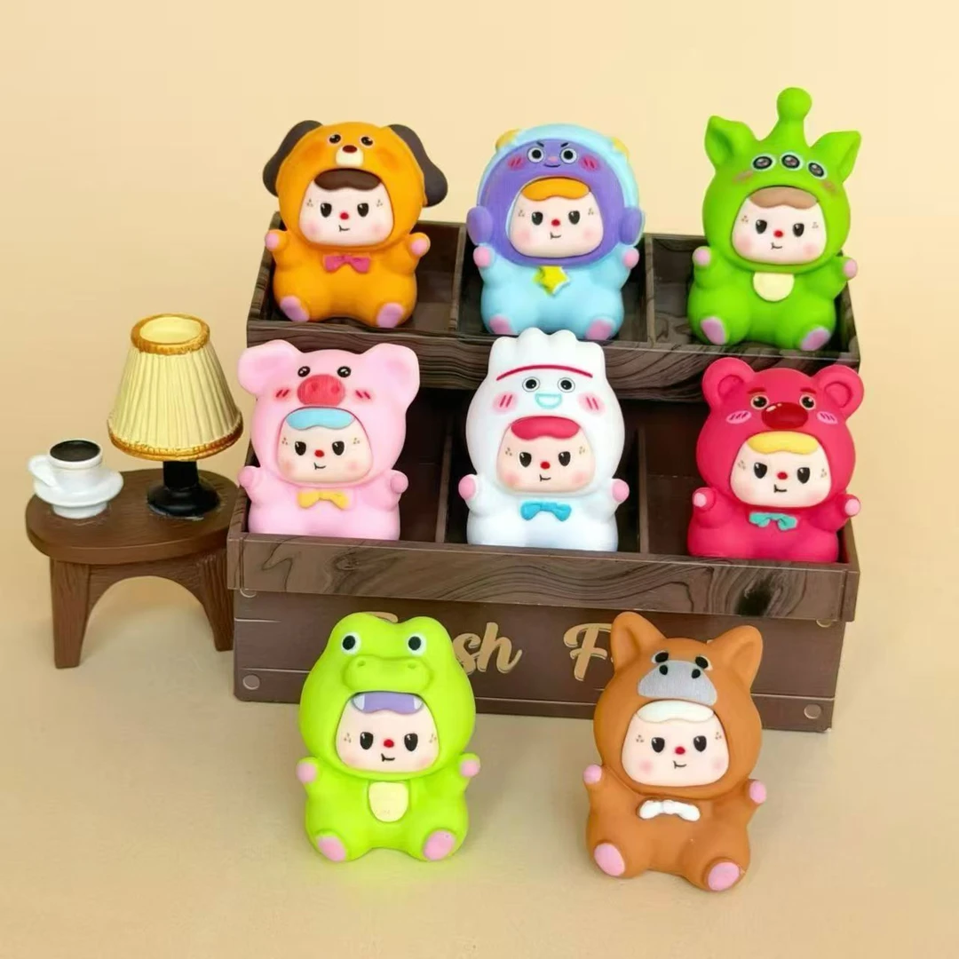 对对碰直播拆饱饱动物园网红树脂DIY桌面车载摆件