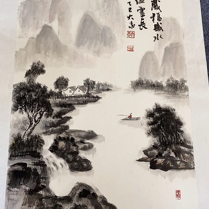 国画纯手绘国画写意作品43*63