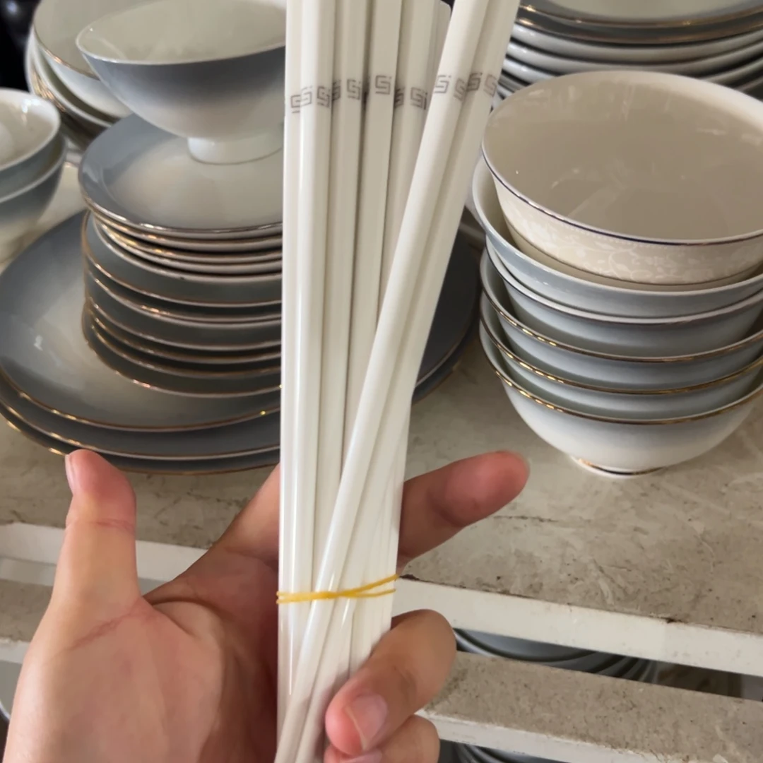 瓷回型纹骨瓷筷子10双