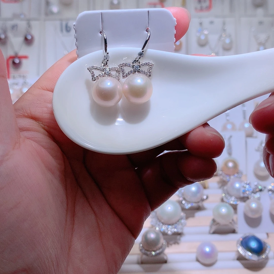 淡水珍珠耳饰未镶嵌CC12mm