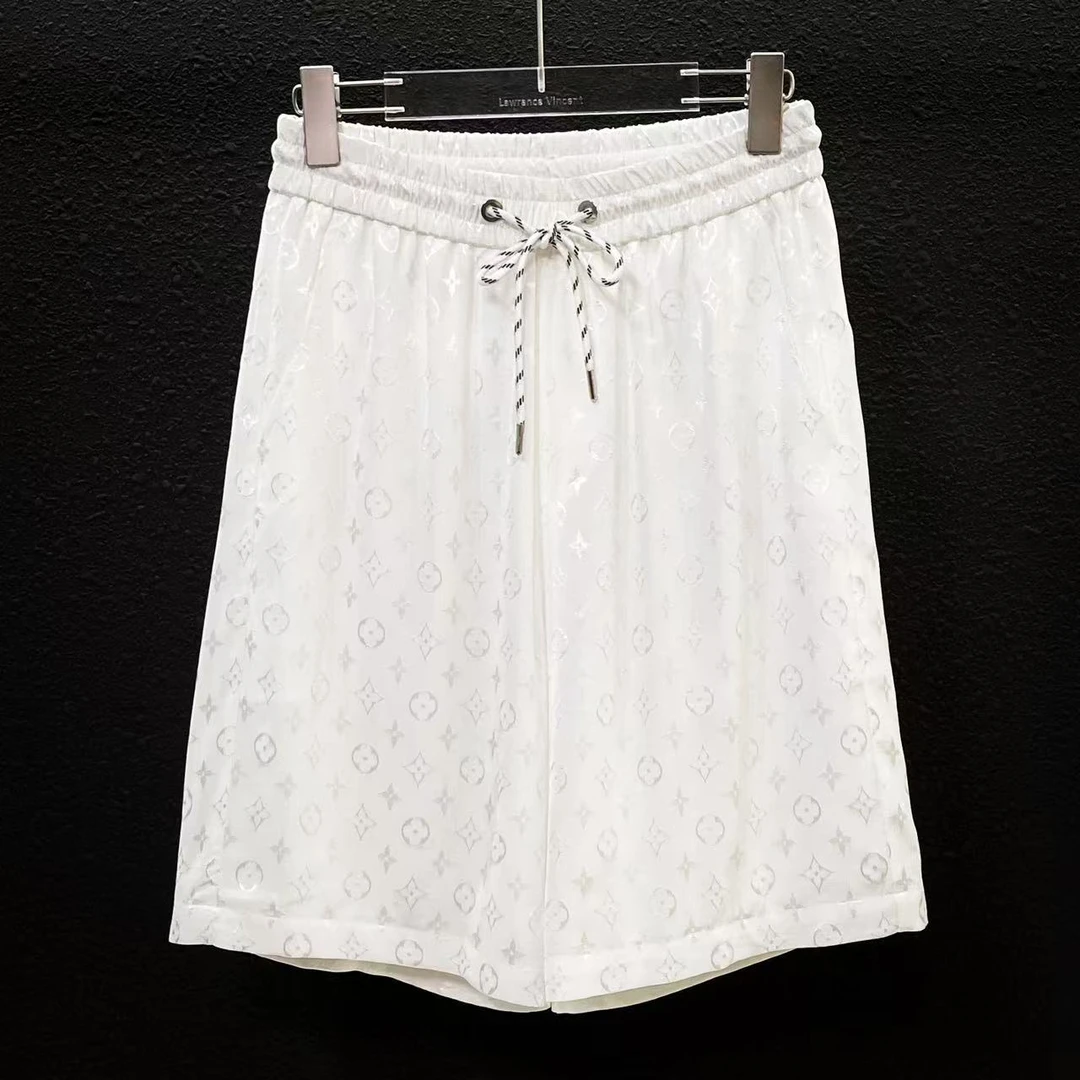 Lauren Vincent 夏季裸感五分短裤轻奢欧品时尚休闲百搭短裤DK516