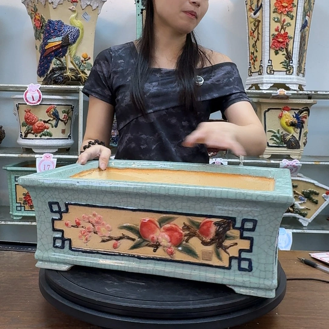 棋***棋石湾盆300陶泥花盆