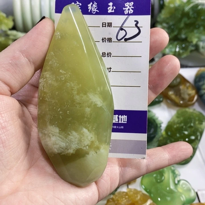 未镶嵌岫玉手把件