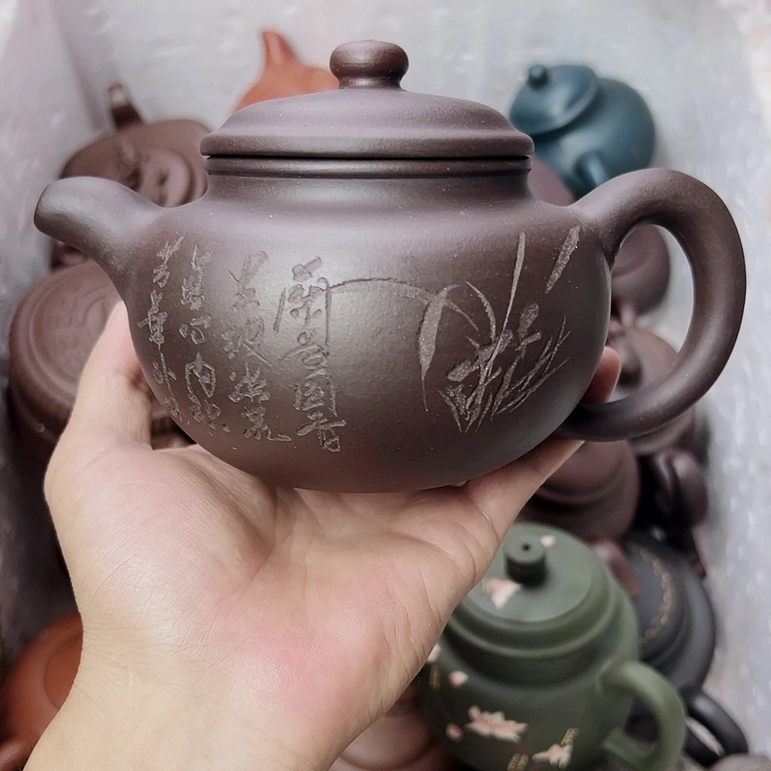茶壶紫砂宜兴原矿紫砂壶450毫升19